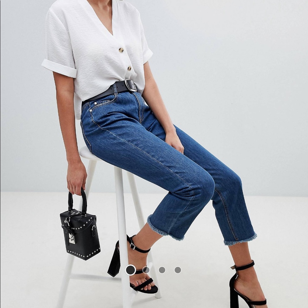 Straight leg jeans